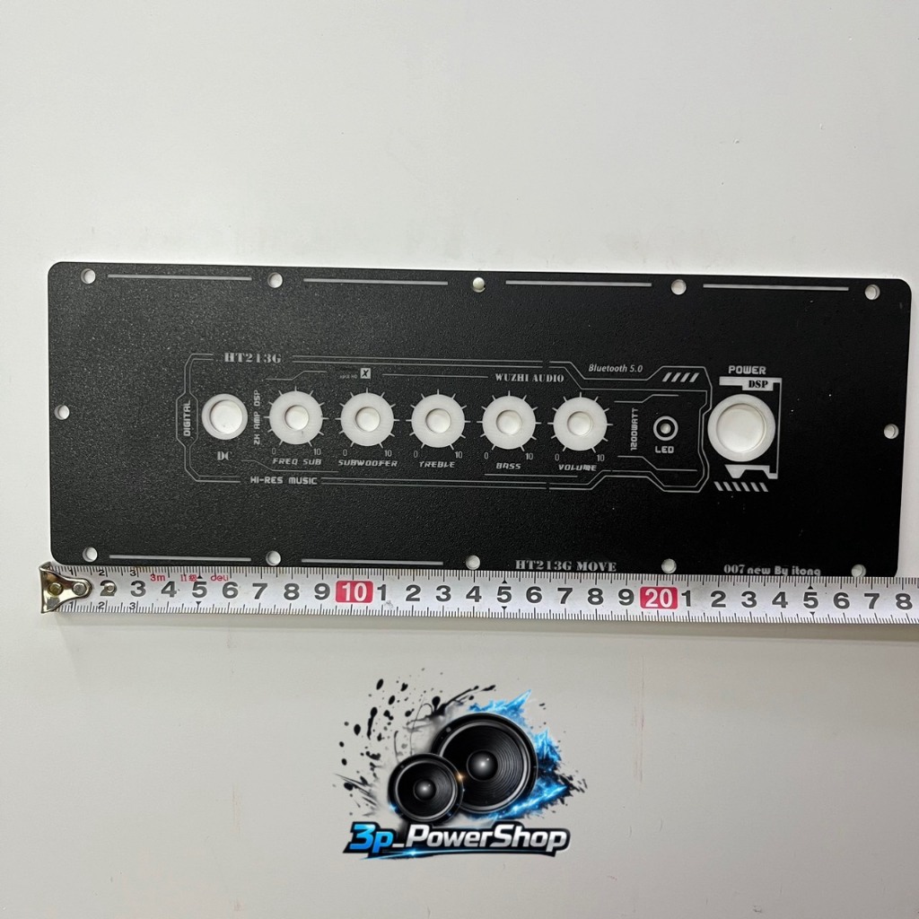 แผ่นเพลทลำโพงบลูทูธDIY รุ่นHT21 3G MOVE ย้ายวอลุ่ม ขนาดแผ่น28×10cm. สีดำผิวทราย ราคา ถูกที่สุด ดีลบีเคเค แกลเลอรีภาพที่ 3
