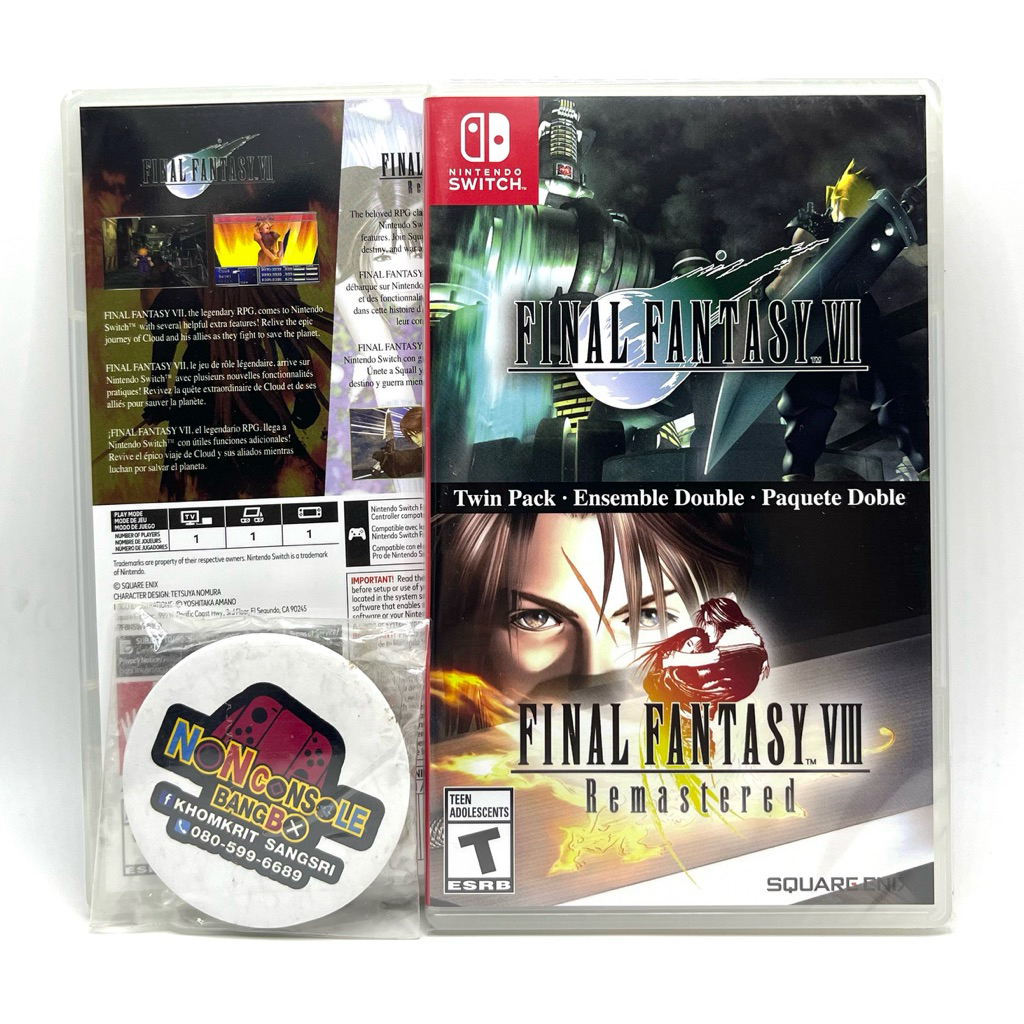 FINAL FANTASY VII & FINAL FANTASY VIII REMASTERED - TWIN PACK (SWITCH) EU,ENG