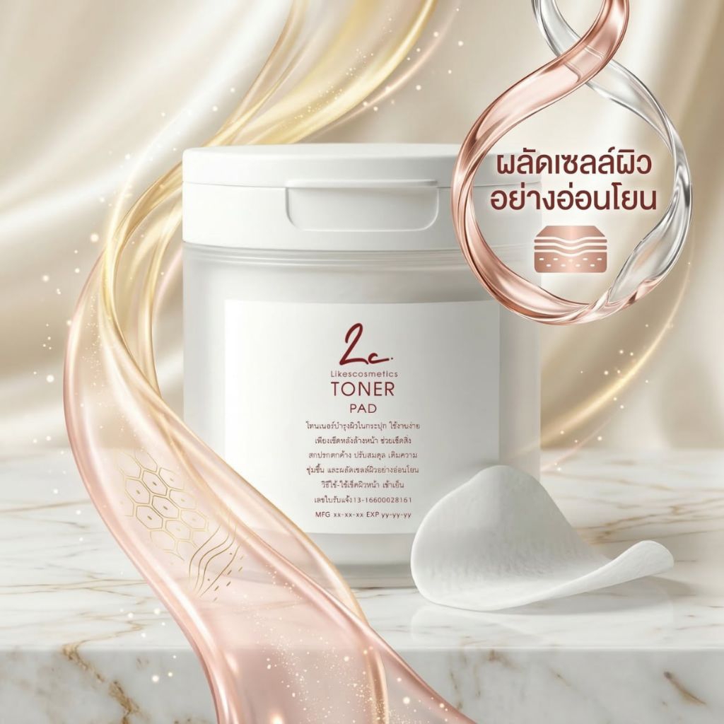 LCโทนเนอร์แพดปรับสมดุลผิวเพิ่มความชุ่มชื้น