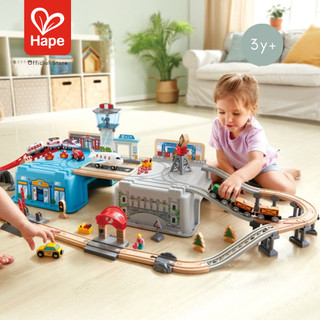 Hape Super City Scape Transport Bucket	รางรถไฟธีมในเมือง ชุดใหญ่จัดเต็ม พร้อมถังเก็บ	3Y+ รูปที่ 2
