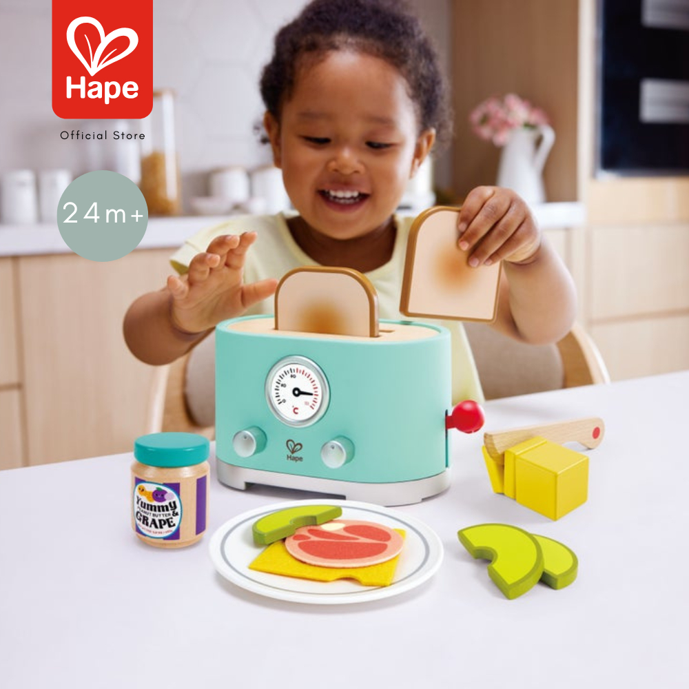 Hape - Ding & Pop-up Toaster محمصة خبز للعب 24m+ صورة 2