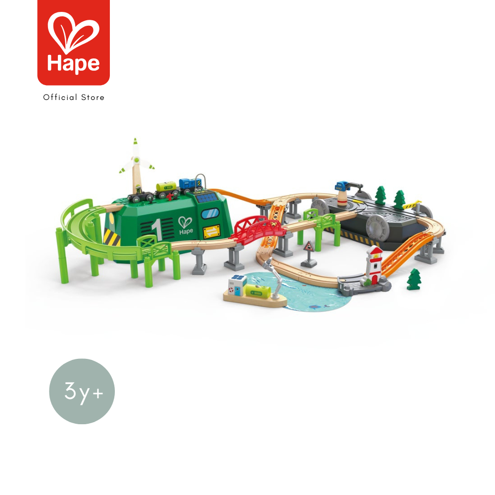 Hape طقم قطار Eco Energy مع دلو (3+)