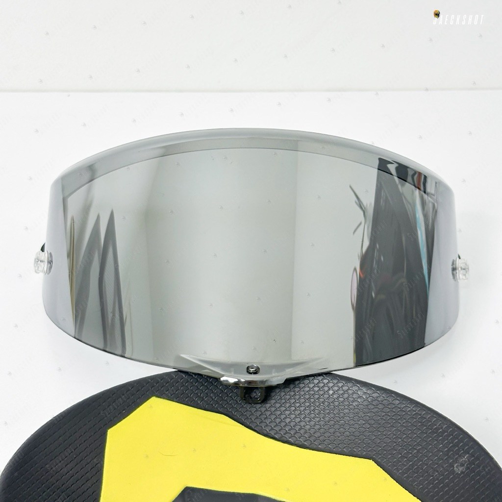 ชิว Iridium Sliver ( ปรอทเงิน ) แท้ Race 3 สำหรับหมวก Agv Pista และ Corsa ขาล็อคไม่หัก พร้อมใส่