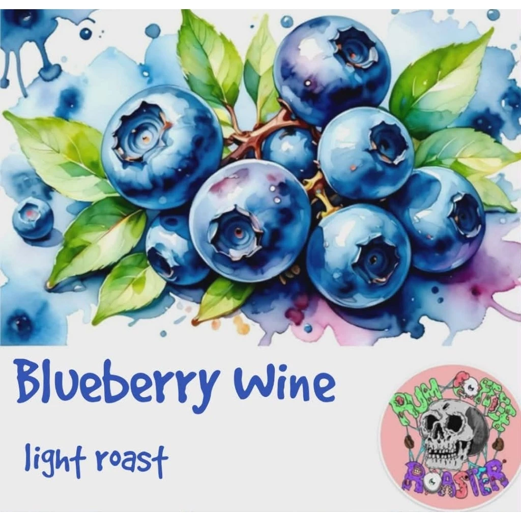 เมล็ดกาแฟอาราบีก้า Blueberry Wine คั่วอ่อน 200กรัม