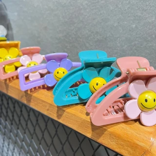 O1308 กิ๊บหนีบผมสไตล์เกาหลี ดอกเดซี่หน้ายิ้ม พร้อมส่งในไทย