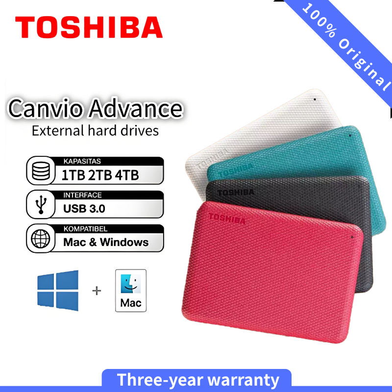 Toshiba  Canvio Advance USB3.0 Portable hard drives 1TB/2TB/4TB HDD External Hard Disk 2.5''
