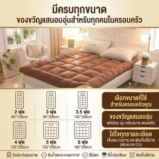 ถูกที่สุด ท็อปเปอร์ ขนห่านเทียม นอนสบาย ขนห่านเทียม รุ่นใยหนา2ชั้น งานไทยความ มียางรัดหมุมเก็บปลายทางได้ Topper