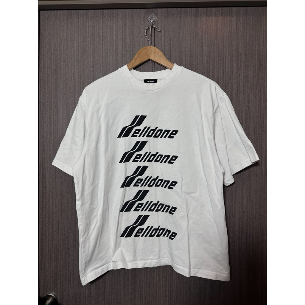 เสื้อยืดแบรนด์เกาหลี Welldone ของแท้💯 we11doneเสื้อยืด