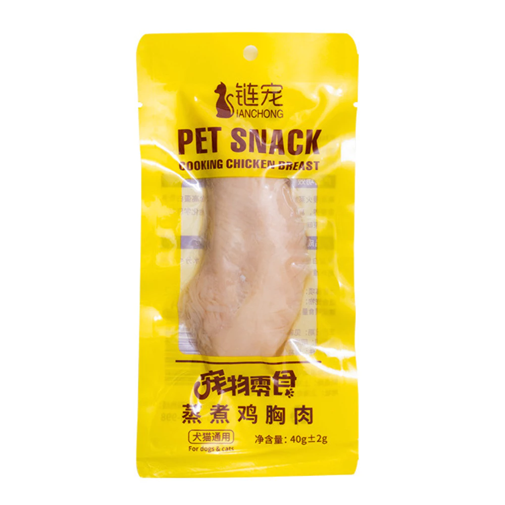 อกไก่นึ่ง พร้อมทาน ขนมสุนัข ขนมแมว PetStory