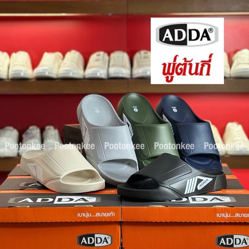 ADDA  รุ่น 5DJ01-M1 รองเท้าแตะ แอ๊ดด้า รองเท้าแตะแบบสวม ไซส์ 7-10