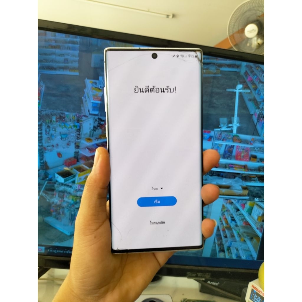 samsung galaxy note 10+ หน้าจอร้าว ทัสได้ปากกาปกติ ทัสนิ้วไม่ได้ ติดล็อค gmail