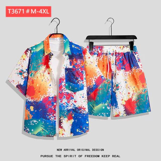 เสื้อฮาวาย ชุด เสื้อเที่ยวทะเล hawaii แขนสั้น ลายดอกไม้ หลายสไตล์ เสื้อลายใหม่ล่าสุด เหมาะสำหรับผู้ชายและผู้หญิงทุกคน