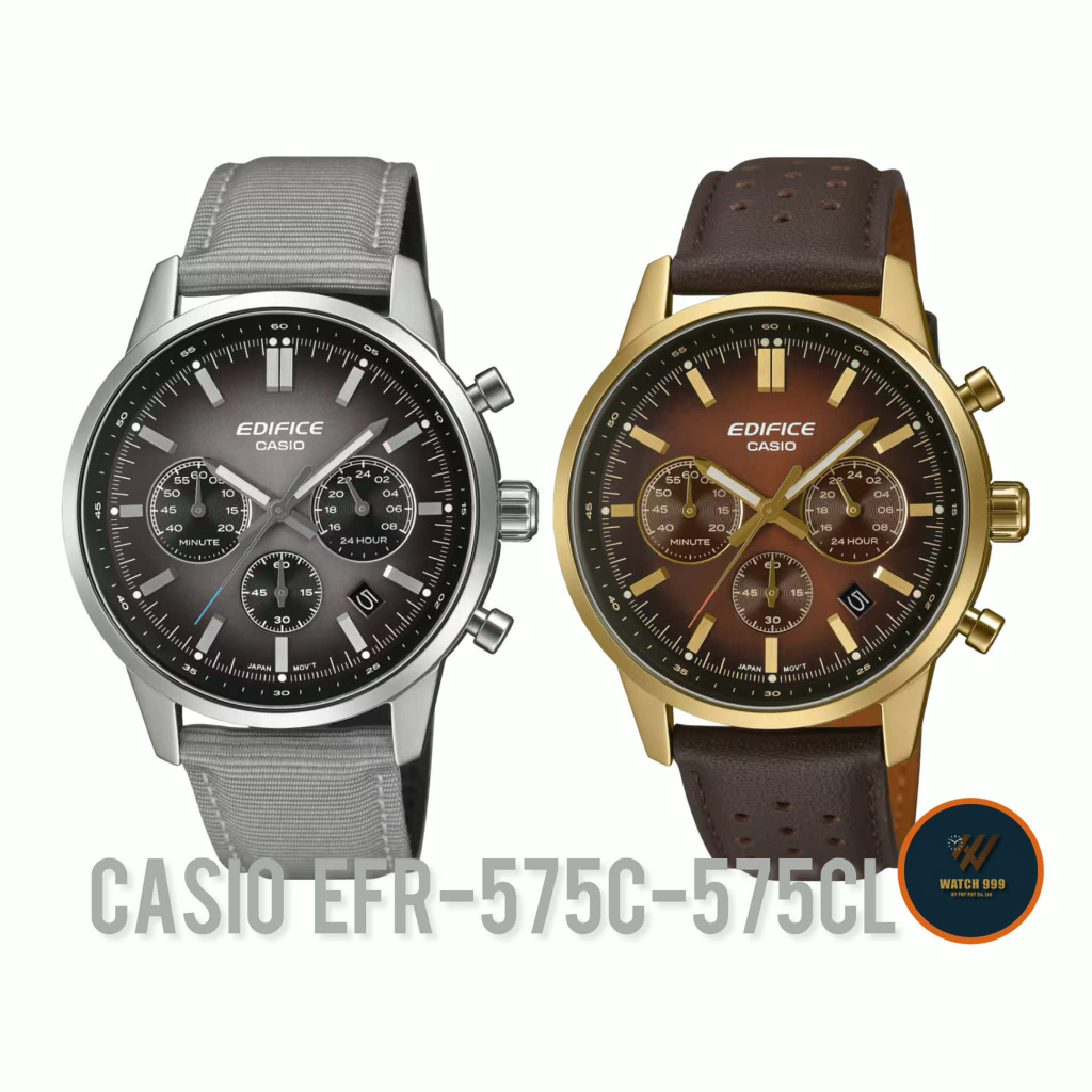 นาฬิกา Casio Edifice แท้ รุ่น EFR-575C/575CL สำหรับผู้ชาย กันน้ำลึก 100m ของแท้ 100% รับประกันศูนย์c