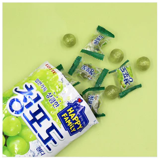 ลูกอมเกาหลี LOTTE Greape Candy 153g ลูกอมรสองุ่น 청포도 캔디 ลูกอมรสองุ่นเขียว