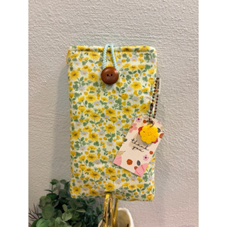 ซอง ใส่มือถือ ซองใส่ แว่น (เหลือง ทานตะวัน )🌻 (แถมพวงกุญแจอะ…