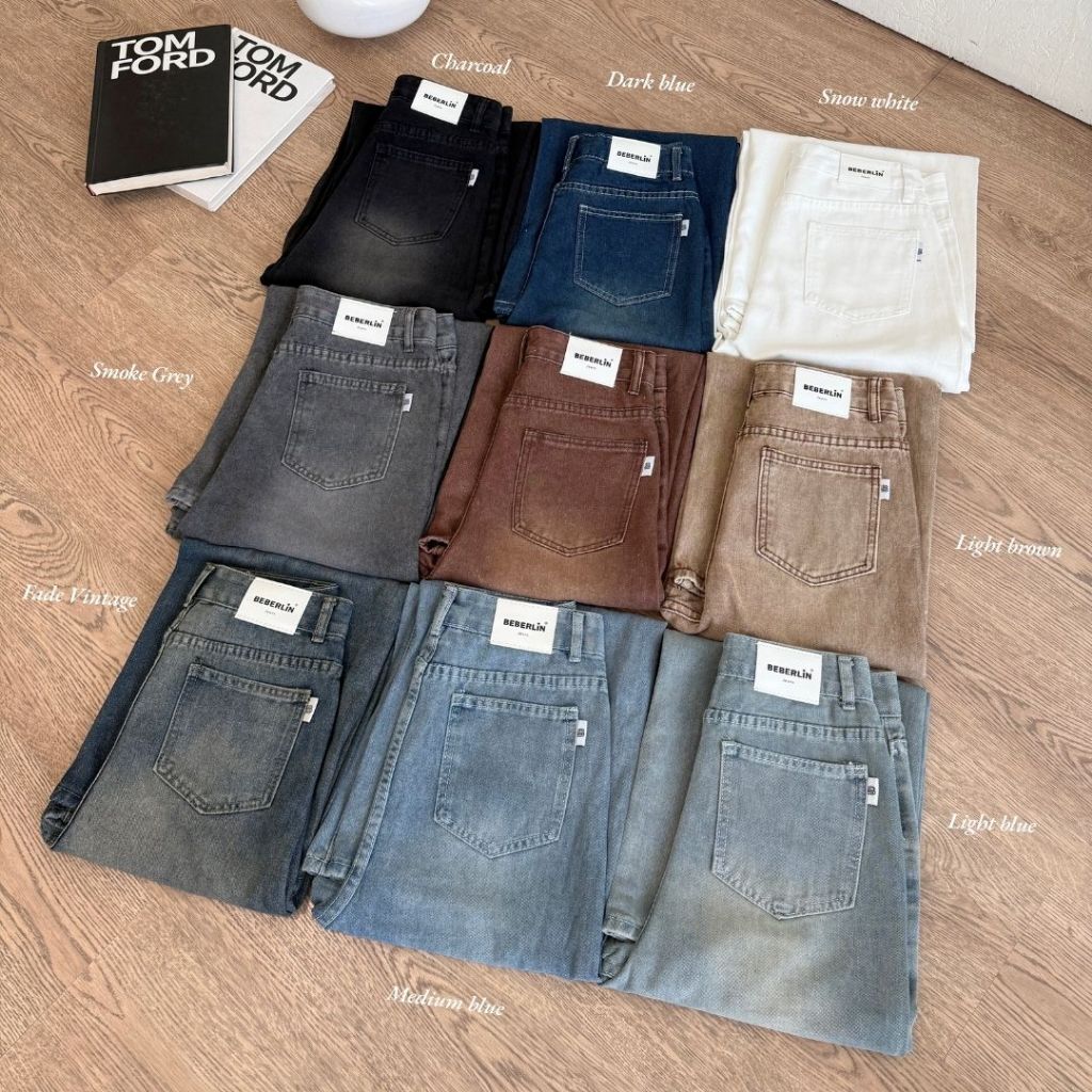 Beberlin กางเกงยีนส์ ขากระบอกใหญ่ ทรงแบ็คกี้ รุ่น Baggy Jeans / No : 1007 รูปที่ 5