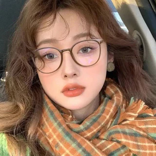 เฟรมใหญ่เบามาก -50~400° 👓แว่นสายตาสั้น👓 กรอบแว่นตา HD ป้องกันแสงสีฟ้าสำหรับผู้หญิง แว่นสายตา 101