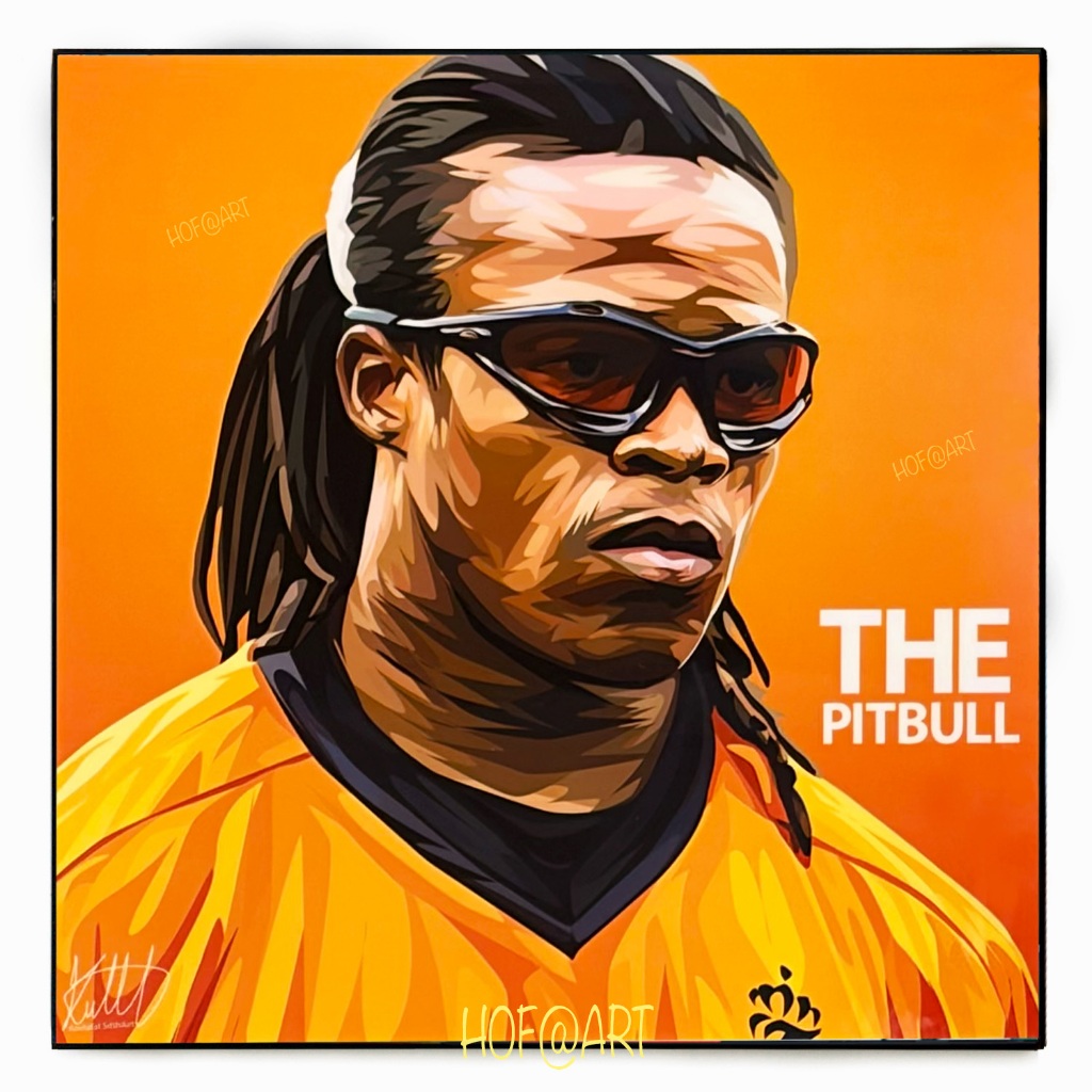 รูปภาพ Edgar Davids เอ็ดการ์ ดาวิดส์ ตำนานนักฟุตบอล รูปภาพ​ติด​ผนัง​ pop art นักฟุตบอล​ Football กรอ