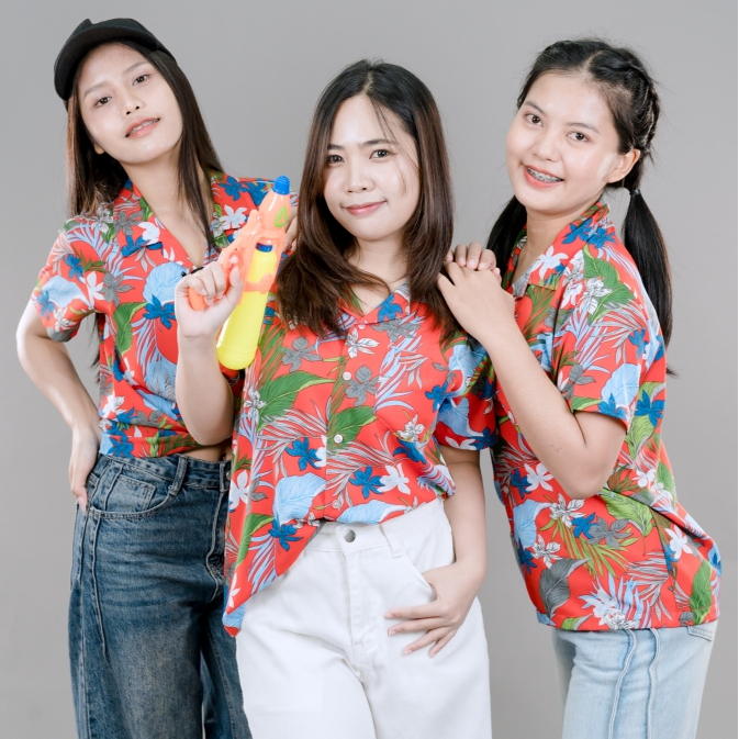 เสื้อสงกรานต์ New!!  2026  ผ้าไหมอิตาลี่ เสื้อสงกรานต์ลายใหม่