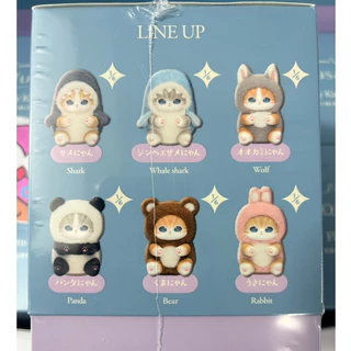 พร้อมส่งจากไทย😽กล่องสุ่มพวงกุญแจ Mofusand Fluffy Kittens Series🎁สินค้าของแท้🎁