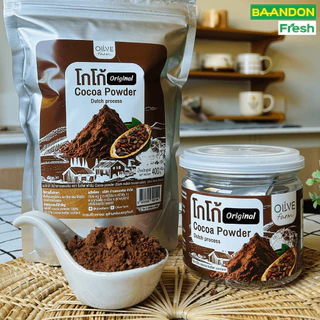 ผงโกโก้แท้ เข้มข้น คลีน คีโต(keto) ตรา โอลีฟ ฟาร์ม ไม่ผสมน้ำตาล กลิ่นหอม