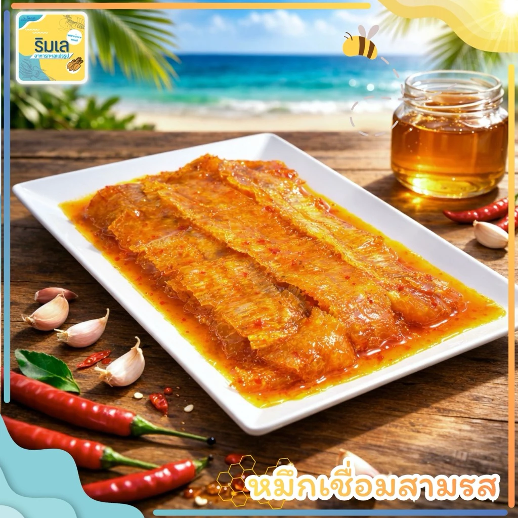 [ สูตรหมึกนุ่ม] หมึกย่างบดในน้ำจิ้มสามรส หมึกนุ่ม หอมหมึก รสหวานเผ็ด หมึกเชื่อมสามรส หมึกชุบน้ำจิ้มสามรส ของดีจากระยอง thumbnail 4