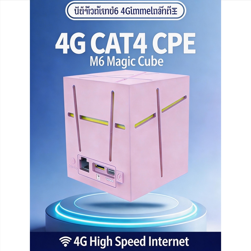 เราเตอร์ 4G WiFi6 ความเร็วสูง แบตเตอรี่ 3000mAh ใช้งานได้นาน ไวไฟพกพา สะดวกทุกที่