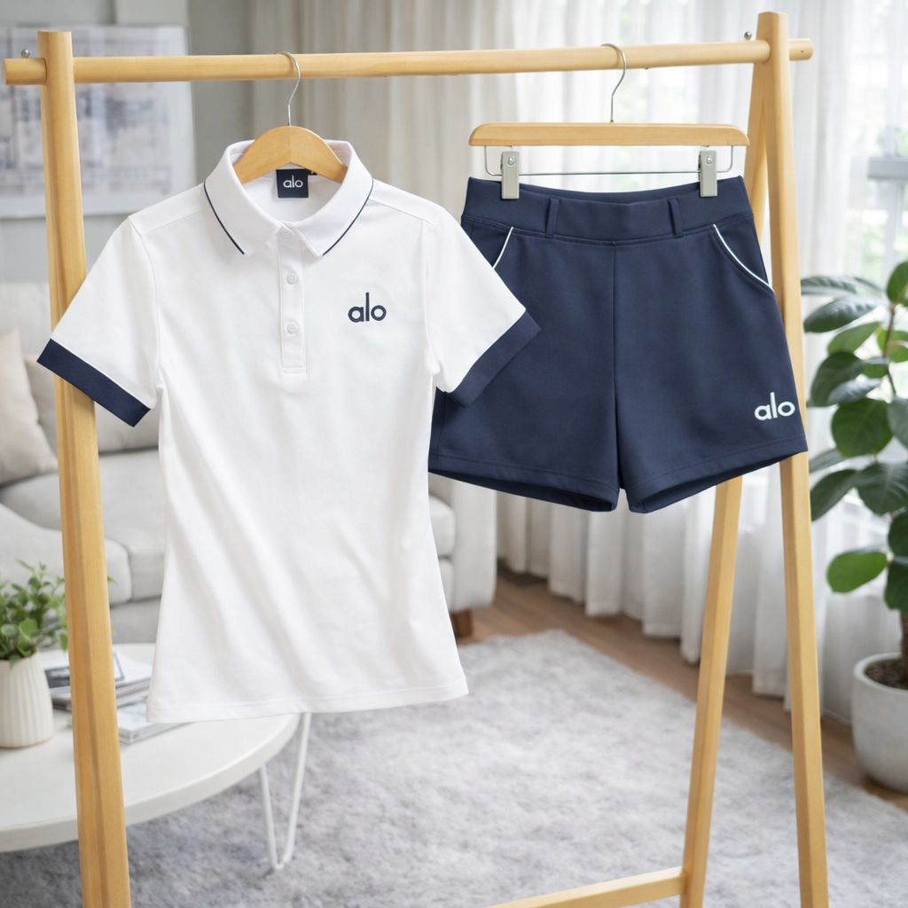 ‼️SALE‼️🏸⛳🎾ชุดเซ็ทเล่นกีฬา เสื้อ+กางเกงขาสั้น เนื้อผ้ายืดหยุ่นดี ใส่สบาย เหมาะสำหรับใส่เล่นกีฬา กอล์ฟ ,เทนนิส,เเบตมินตัน