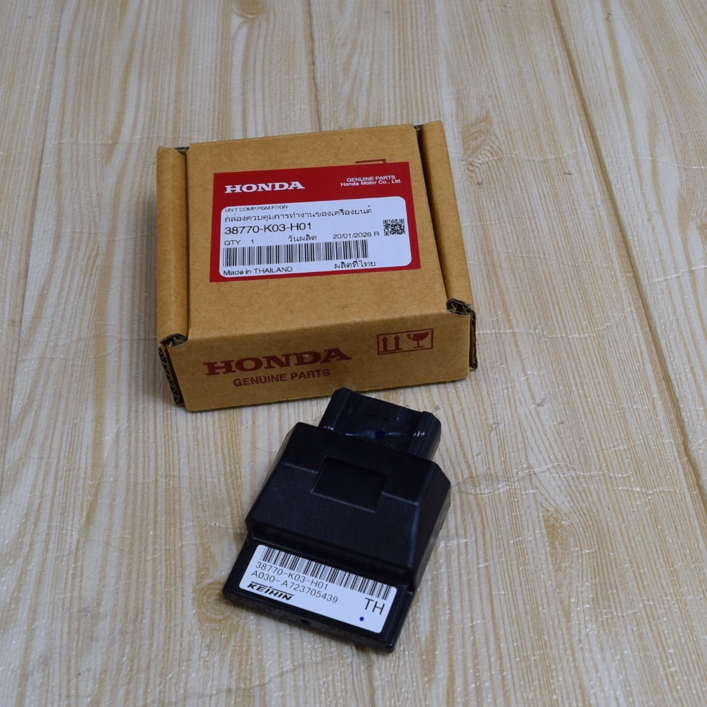 กล่องไฟ กล่อง ECU เวฟ110ไอ ปี2013-2017 แท้เบิกจากศูนย์ฮอนด้า ราคา/1ชิ้น 38770-K03-H01