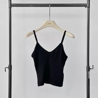 Atipashop - Elva V Tank เสื้อสายเดี่ยวคอวี ผ้าเรย่อน ใส่สบาย