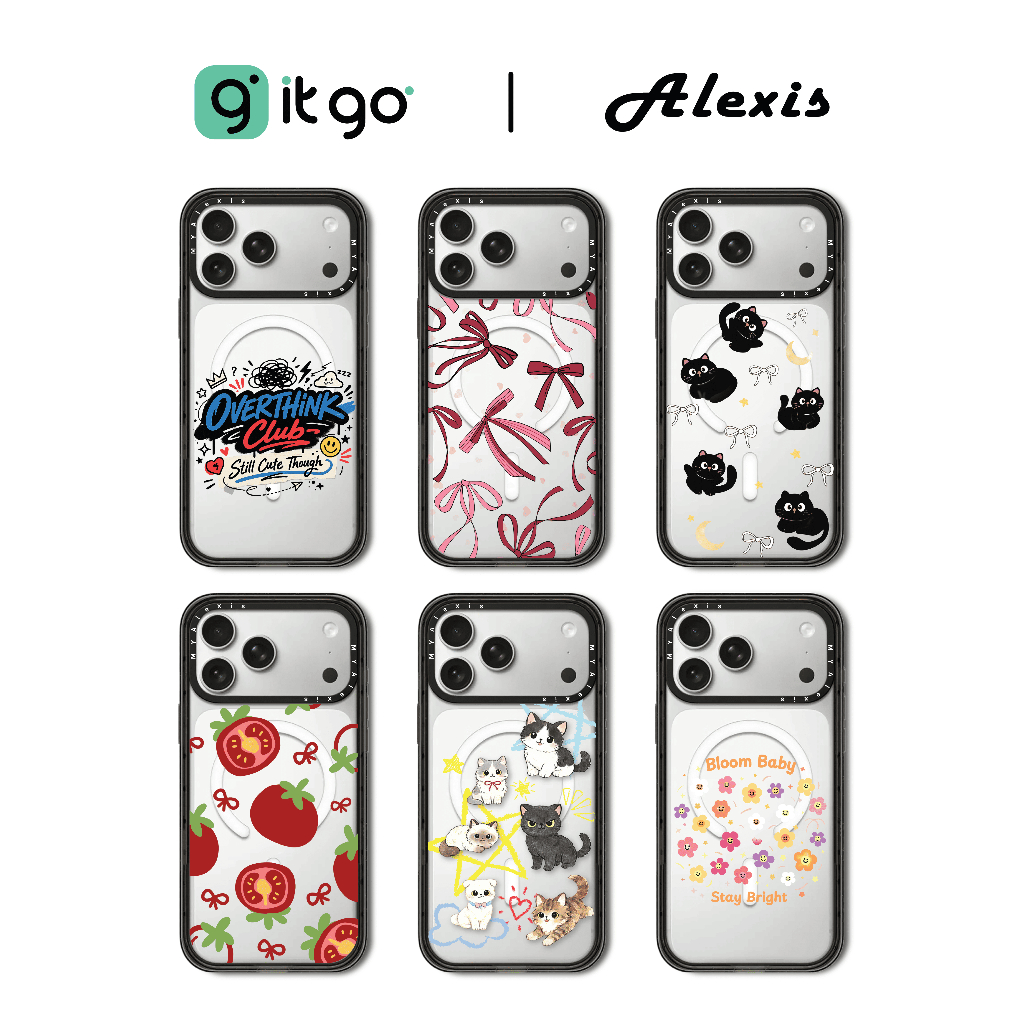 เคสขอบดำ Alexis Cartoon ST Black V.8 ลายน่ารักจนต้องซูมดู