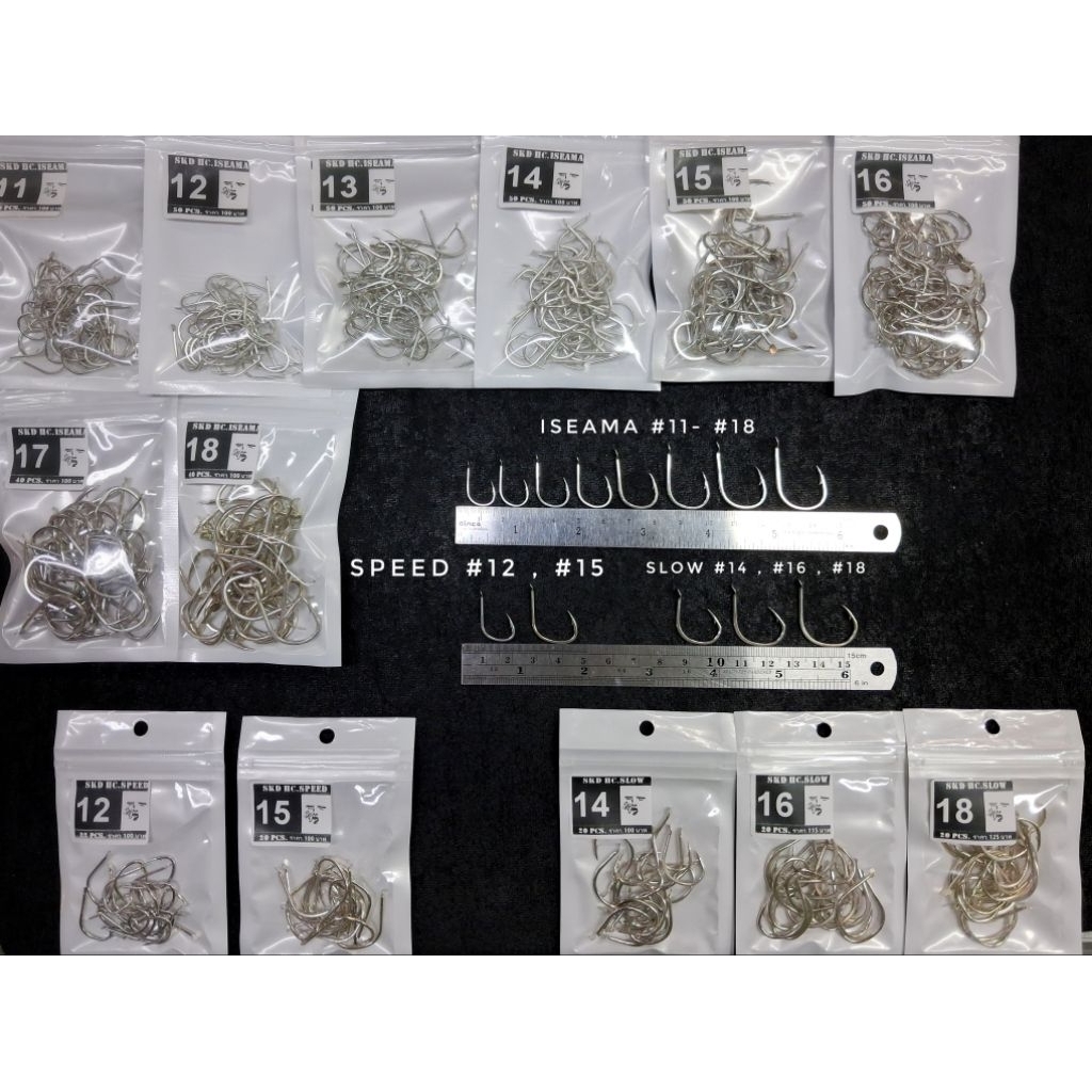 ตัวเบ็ด SKD ISEAMA High Carbon Hook สำหรับการผูกเบ็ดตกปลาแบบ Jigging