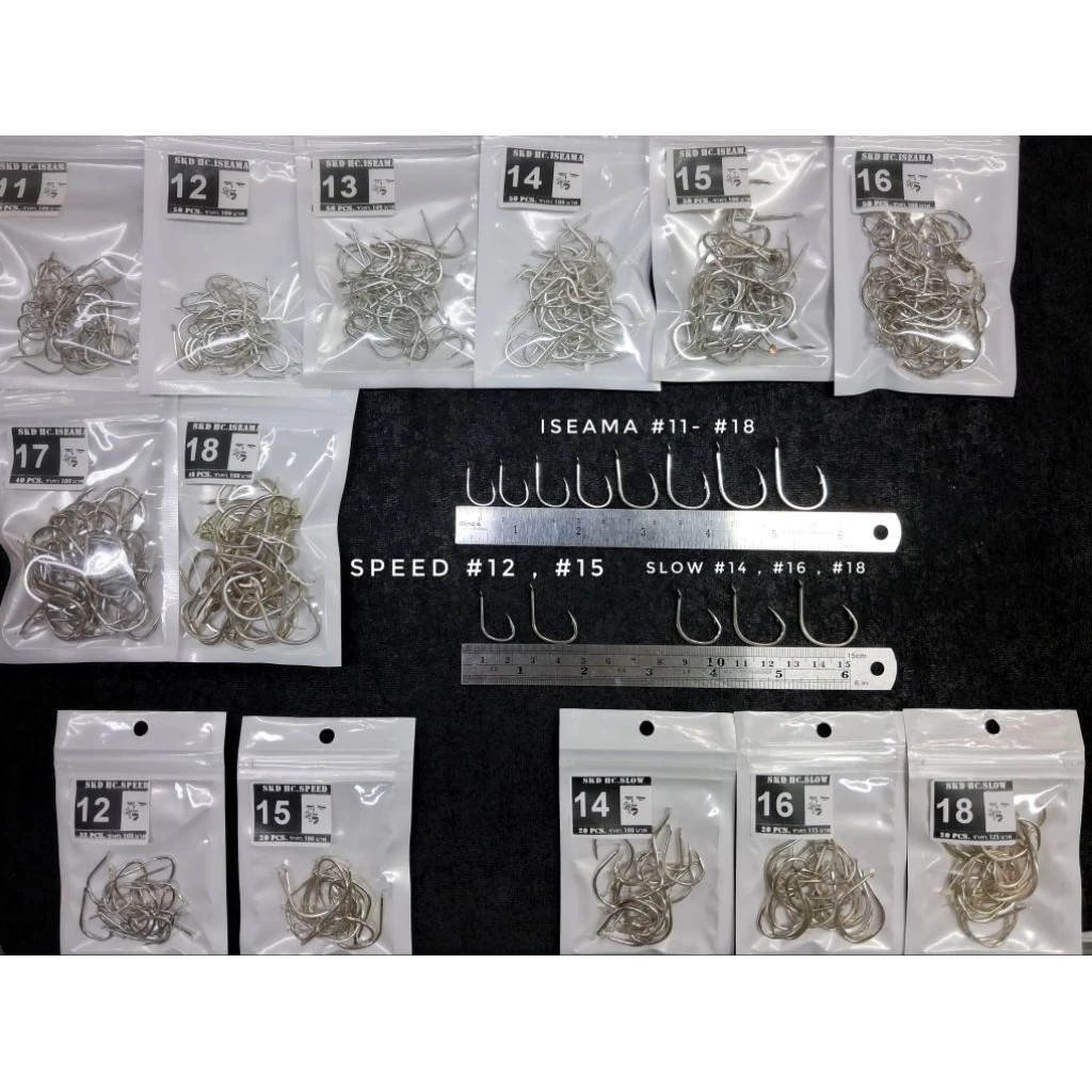ตัวเบ็ด SKD ISEAMA High Carbon Hook สำหรับการผูกเบ็ดตกปลาแบบ Jigging