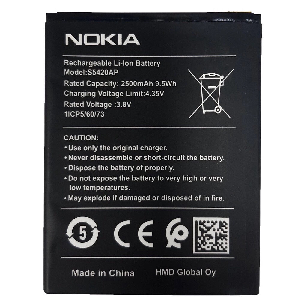 แบตเตอรี่ Nokia C1 model S5420AP มีประกัน 3 เดือน 2500mAh