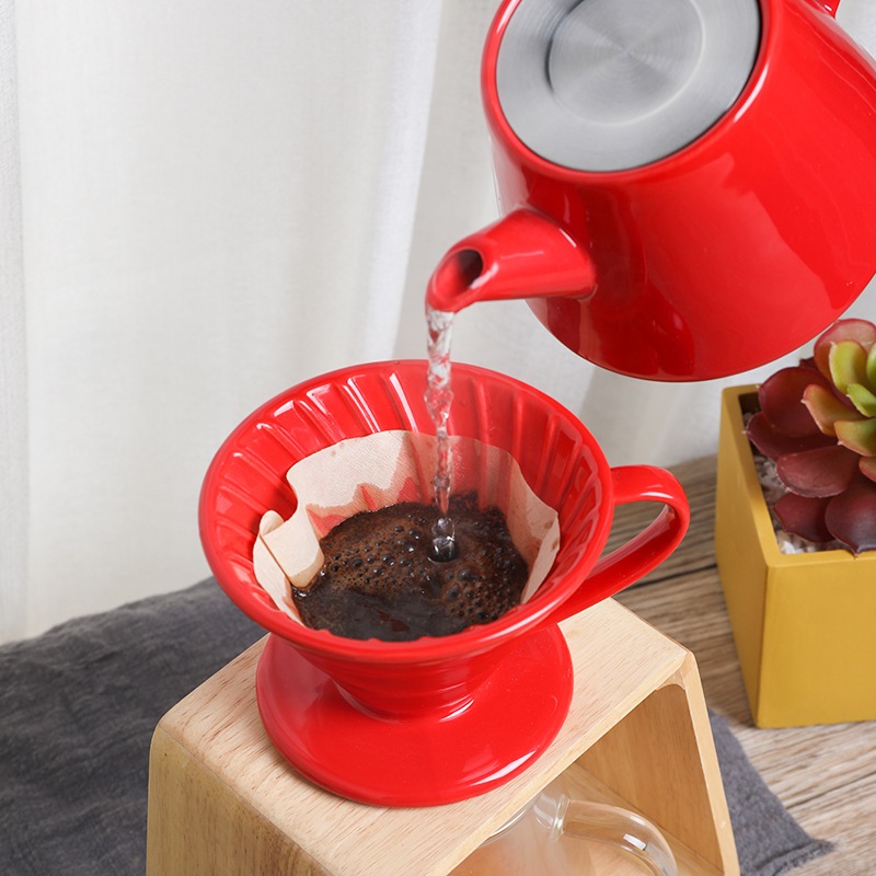V60 แก้วดริปกาแฟเซรามิค Coffee Dripper ชงได้ 1-2 แก้ว – โปรปัง