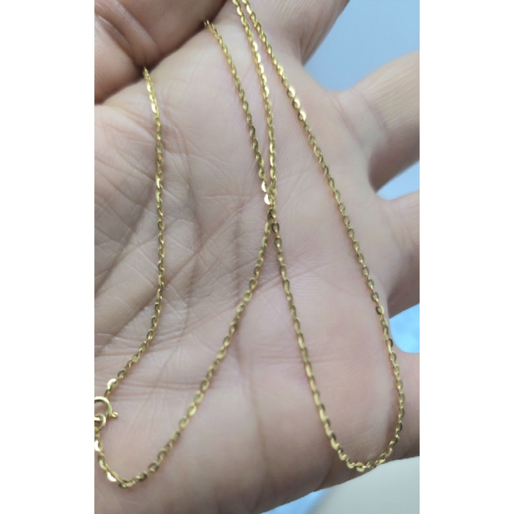 สร้อยคอลายโซ่ทอง18k ยาว17.8นิ้ว ราคา 6,200฿