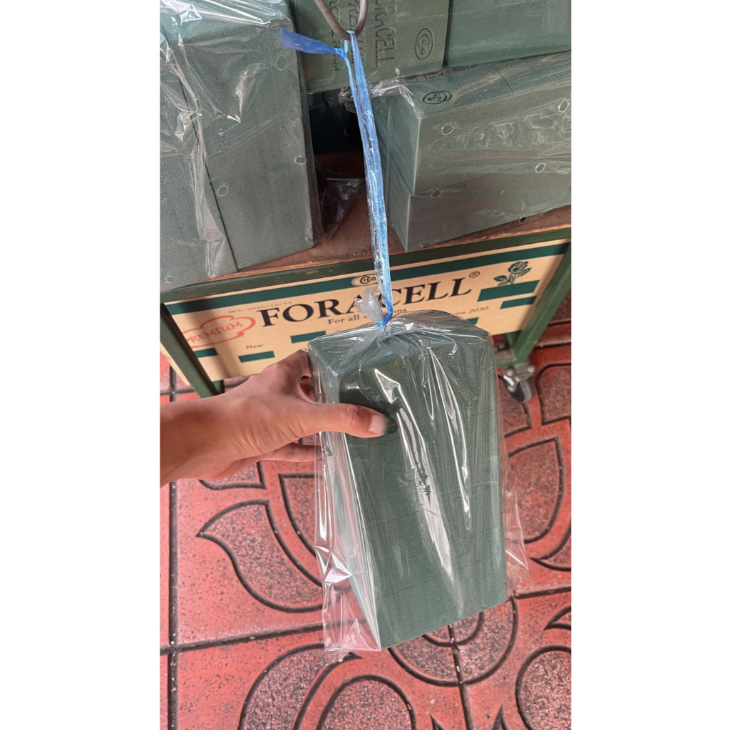 ⏰ส่งใน2ชม | 1ก้อน// ครึ่งก้อน | โฟมปักดอกไม้ (Flora Foam) *คละยี่ห้อ* โอเอซิสเปียก โฟมปักดอกไม้สด โฟมจัดดอกไม้ ฟลอร่าโฟม
