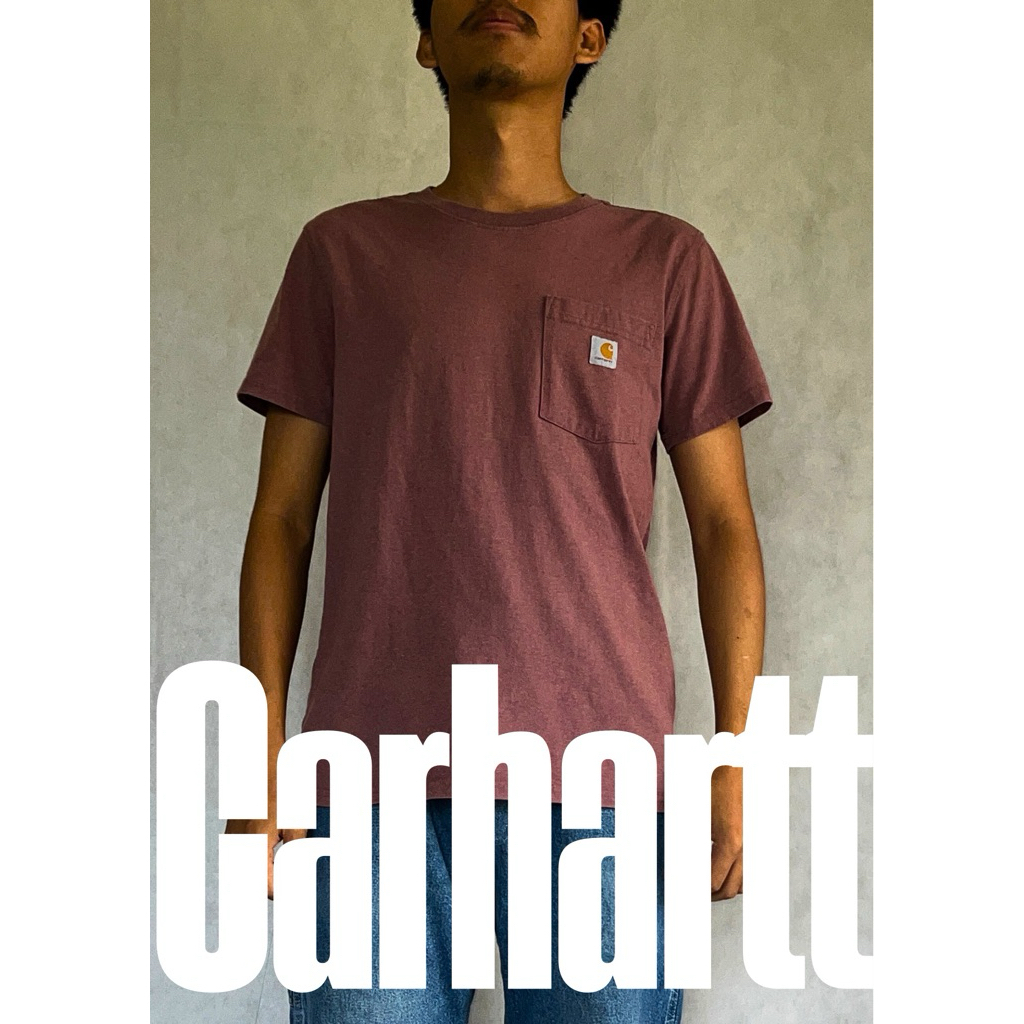 Vintage’s workwear Carhartt K87 Pocket T-Shirt Size S Loose fit Made in Guatemala 🇬🇹 ✔️✔️