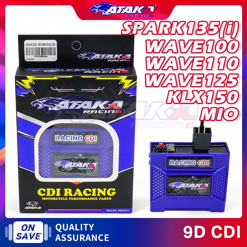 ATAKA Racing 9D CDI FOR YAMAHA SRL110 MIO SPARK135/135i HONDA Wave125/Wave100/WAVE110 DREAM KAWASAKI