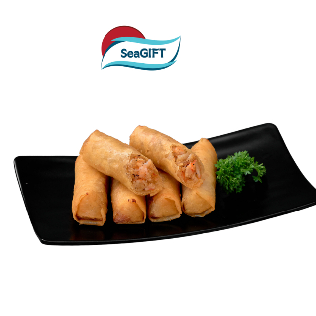 ปอเปี๊ยะกุ้งแช่แข็ง Frozen Shrimp Spring Roll Size 30 G Pack 10 PC