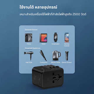 KiiP C27T อะแดปเตอร์ชาร์จ GaN 25W PD ชาร์จเร็ว รองรับหลายอุปกรณ์ ขนาดกะทัดรัด พกพาสะดวก