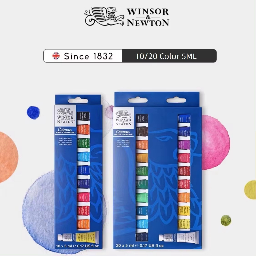 Winsor&Newton Cotman สีน้ำ ชุดสีน้ำคอทแมน 10/20 สี 5 มล (0.17-oz) จำนวน 1 ชุด
