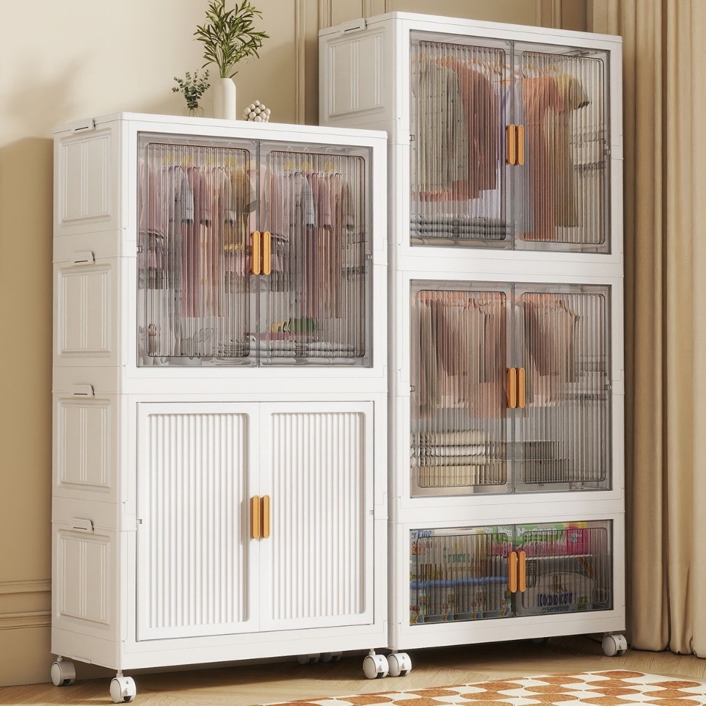 Ubear ตู้เสื้อผ้า พับ ตู้ใส่เสื้อผ้า ตู้เสื้อผ้าเด็ก ความจุสูง ตู้เก็บของ Wardrobe กันฝุ่นและกันน้ำ