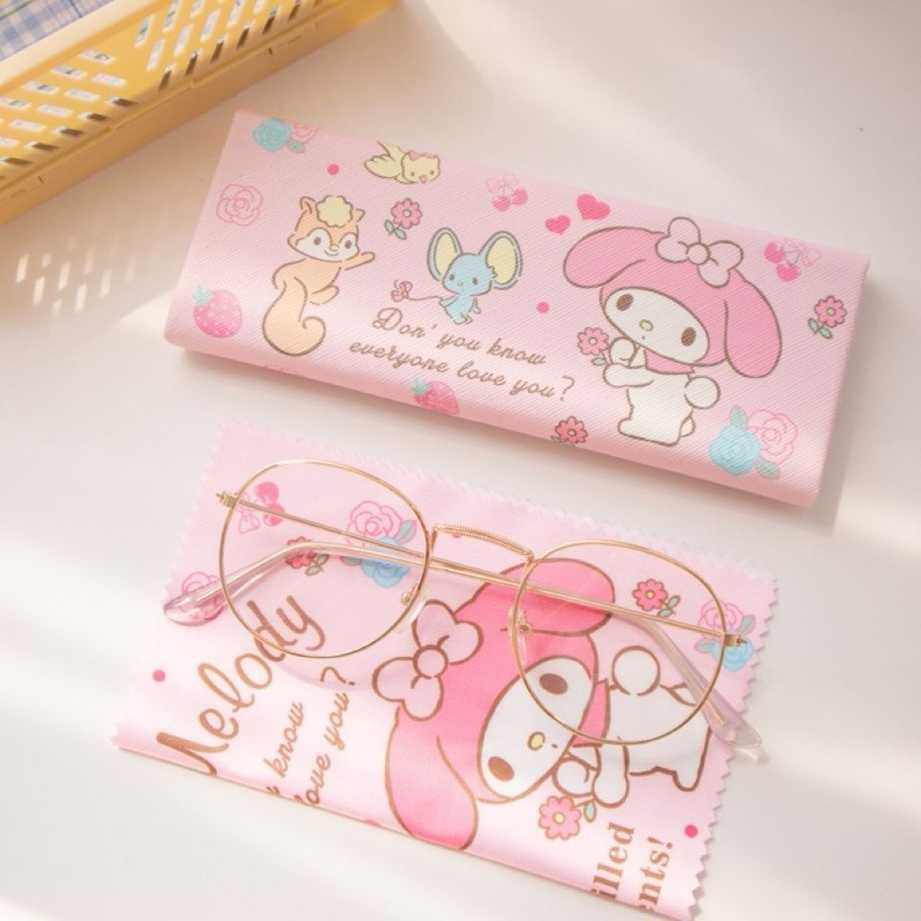 ✿พร้อมส่ง/กรุงเทพ✿ กล่องใส่เเว่น sanrio (พับเก็บได้)