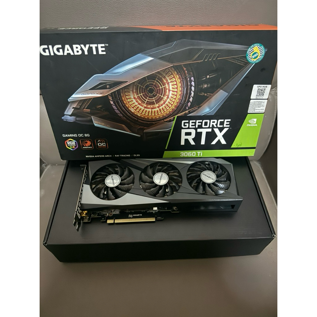 RTX3060TI/8GB GIGABYTE GAMING (OC/D6) เทส3dmark ผ่าน furmark ผ่าน พอร์ติดครบ