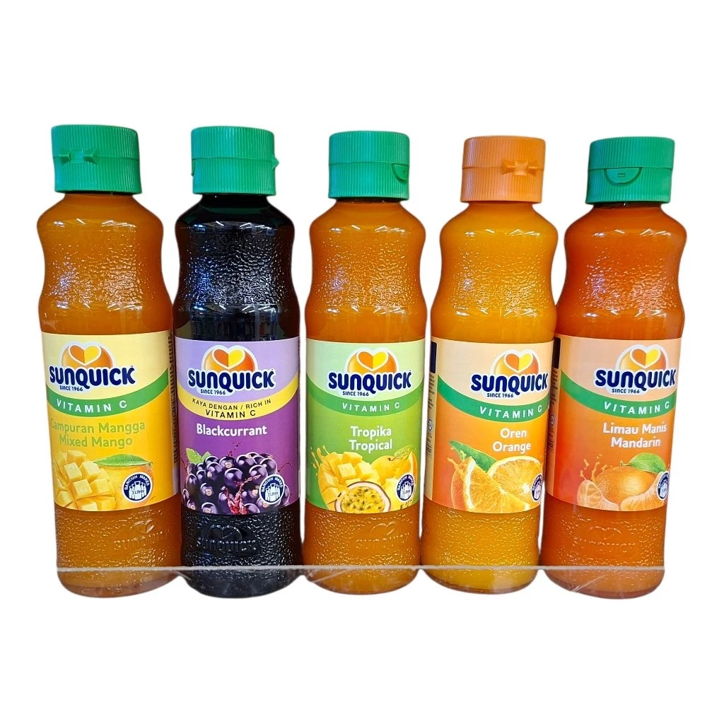 (SUNQUICK) ซันควิก น้ำส้ม🍊ชนิดเข้มข้น น้ำส้ม🍊แมนดาริน 5 รสให้เลือก ปริมาณ 300มล.