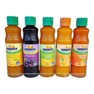 (SUNQUICK) ซันควิก น้ำส้ม🍊ชนิดเข้มข้น น้ำส้ม🍊แมนดาริน 5 รสให้เลือก ปริมาณ 300มล.