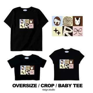 resign studio - Oversize/Crop/Babytee ลาย Gentle mood
