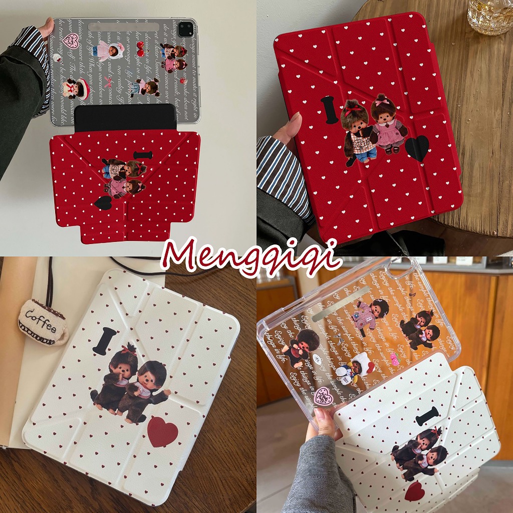 🔥พร้อมส่ง🔥เคสป้องกัน iPad แบบพับ Y Air6 Gen11 Gen12 Air8 ที่ใส่ปากกา Mengqiqi case iPad Air7 Gen10