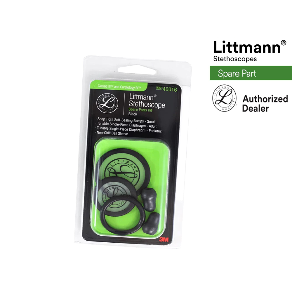Littmann Spare Part Kits,Spare Parts Cardiology IV & Classic III & Cardiology III Black, 40016